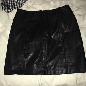 Black Leather Skirt